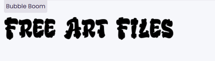Bubble Boom Font free download, bold cartoon display font, playful and fun design