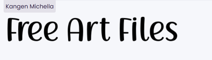 Kangen Michella Font free download - cute handwritten typeface with playful elements