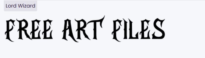 Lord Wizard Font – A bold and chic Blackletter typeface for horror and tattoo themes.
