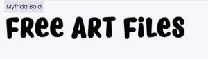 Myfrida Bold Font free download - fun handwritten rounded typeface for playful designs