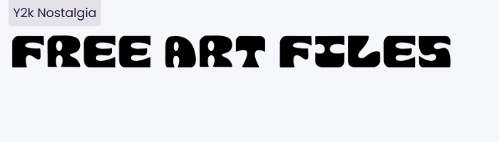 Y2K Nostalgia Font - Trendy Retro Display Typeface