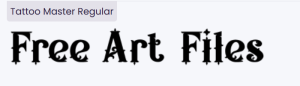 Tattoo Master – Vintage Multi-Layered Tattoo Font for Bold Designs