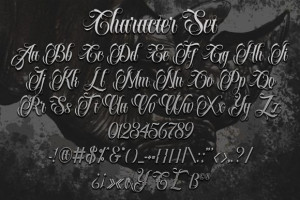 Black Ink Font – Modern Blackletter Style 7 4041382009 - Free Art Files