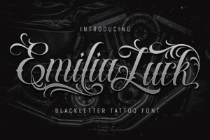 Emilia Luck Font – Vintage Blackletter 2 3577922343 - Free Art Files