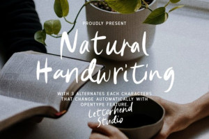 Natural Handwriting Font – Casual Brush Style 2 278679915 - Free Art Files