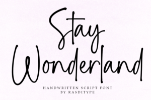 Stay Wonderland Font – Chic Handwritten 2 164675621 - Free Art Files