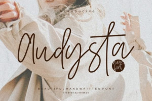 Audysta Font: Elegant Handwriting 2 3979996990 - Free Art Files