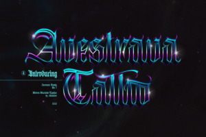 Avestrava Tattoo Font - Gothic Style 2 43536417 - Free Art Files