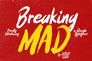 Breaking Mad Font - Rustic Handmade Style 3 2650664155 - Free Art Files