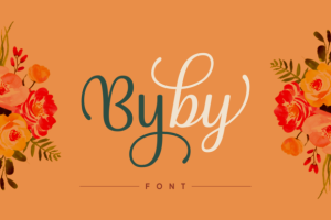 Byby: Elegant Handwritten Font 2 - Free Art Files