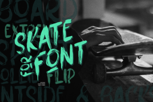 Fredbones Font - Bold Brush Style 3 1392905189 - Free Art Files