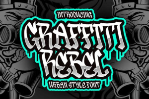 Graffiti Rebel Font: Urban Edge 2 - Free Art Files