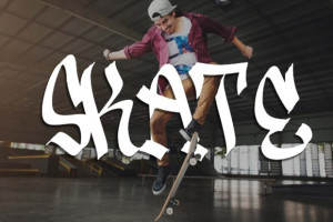 Graffiti Rebel Font: Urban Edge 5 - Free Art Files