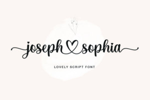 Joseph Sophia Font: Elegant Script 2 3089086113 - Free Art Files