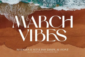 March Vibes Font: Sleek & Modern 2 1549108867 - Free Art Files