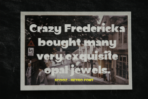 Scooz Font - Retro Display Typeface 8 1029522116 - Free Art Files