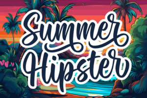 Summer Hipster Font: Playful & Happy 2 - Free Art Files