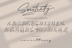 Sweetcatty Font - Elegant Signature Script 9 1097182639 - Free Art Files